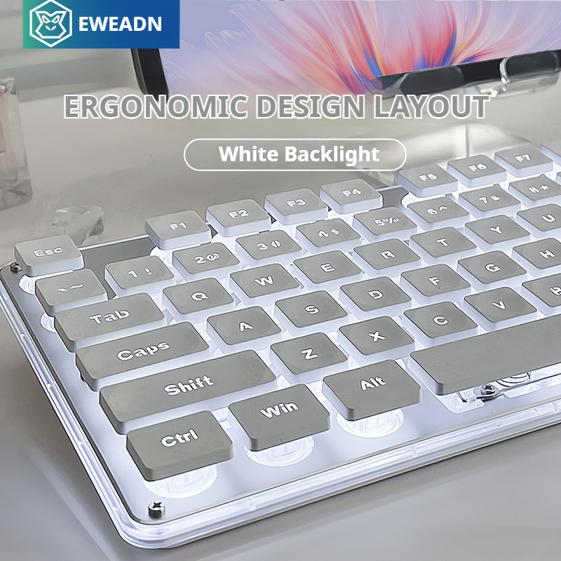 Gaming Keyboard Mouse And Headset Combo - EWEADN V3 wireless Silent Office keyboard