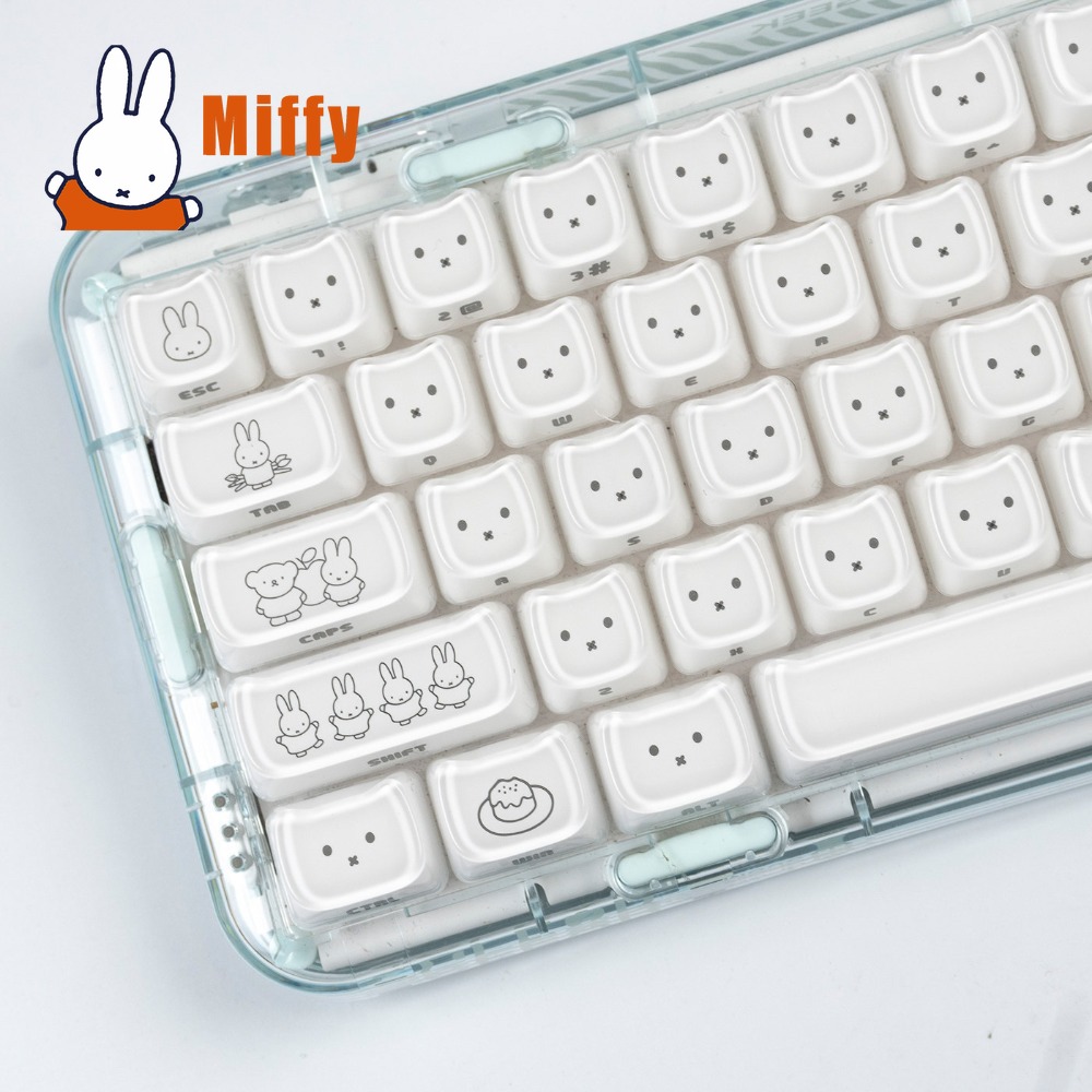 Kawaii Miffy Keycaps Cute Rabb - огляд і ціна Gaming Keyboard Affordable