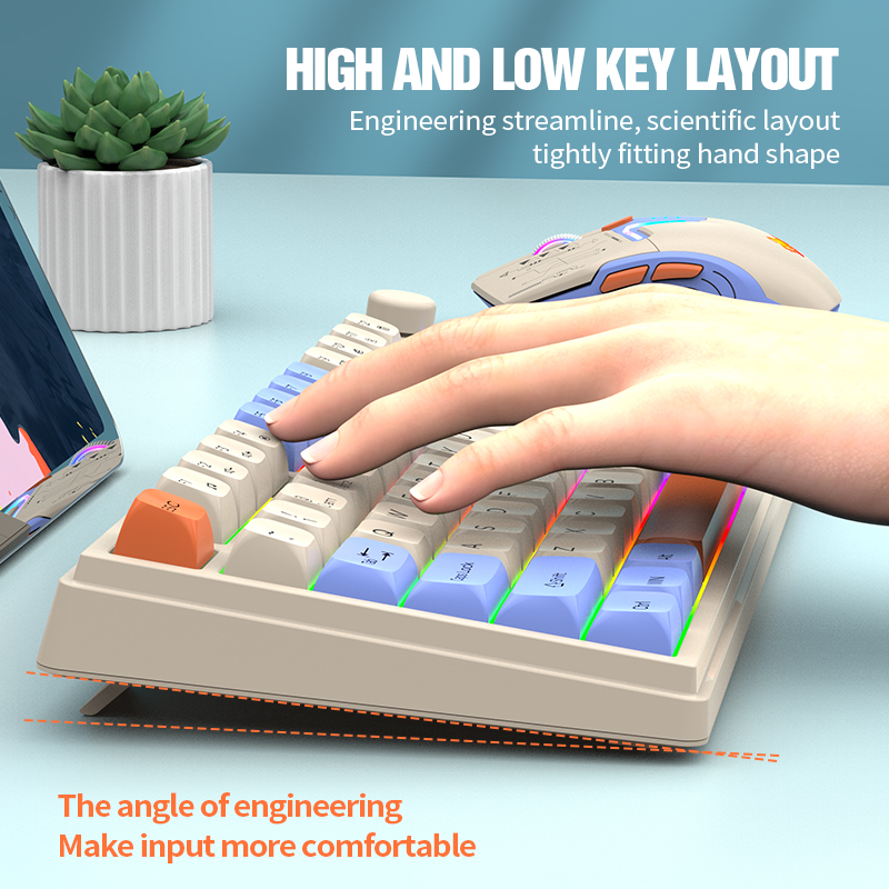 2.4G Dual-Mode Bluetooth Wirel - огляд і ціна Gaming Keyboard Ergonomic
