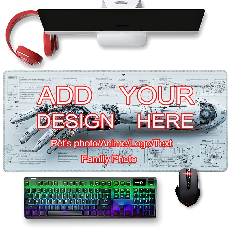 DIY Custom XXL Gaming Mousepad - огляд і ціна Gaming Keyboard And Mouse Pad