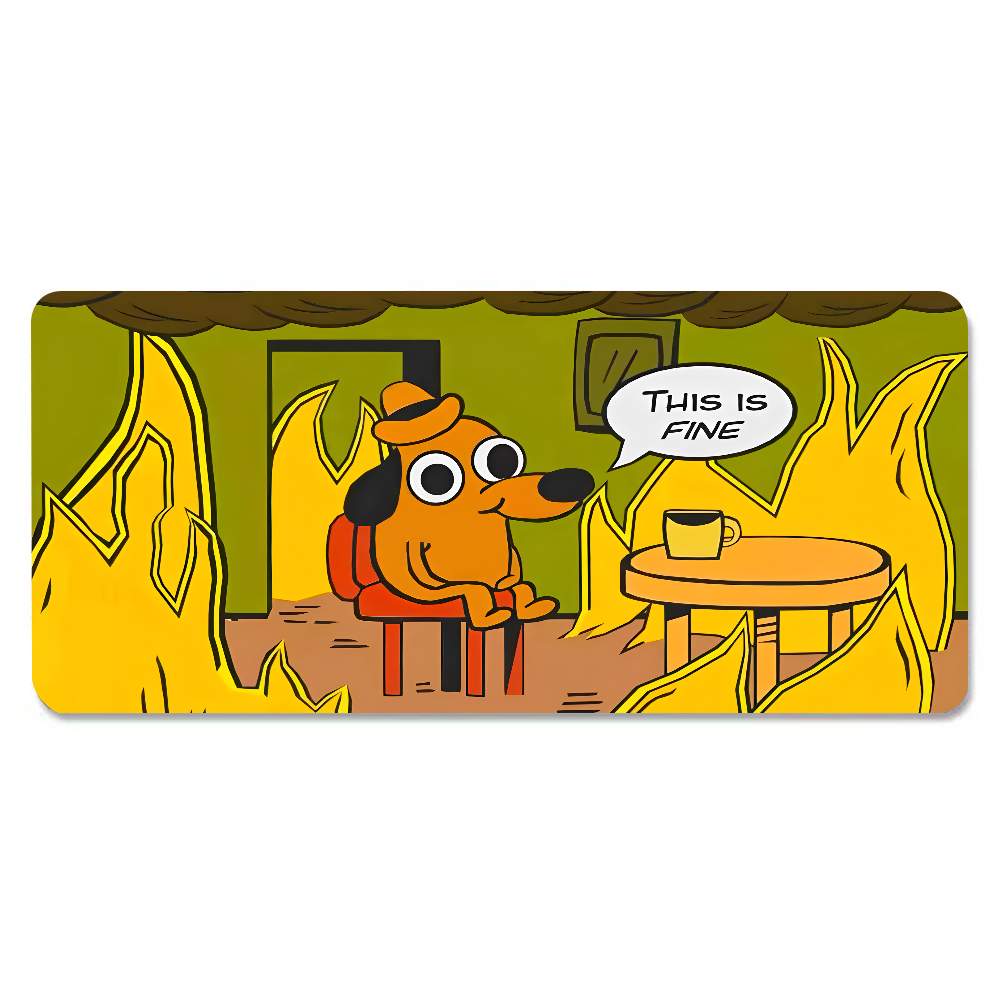 This Is Fine Dog Dachshund Mou - огляд і ціна Gaming Keyboard Tactile