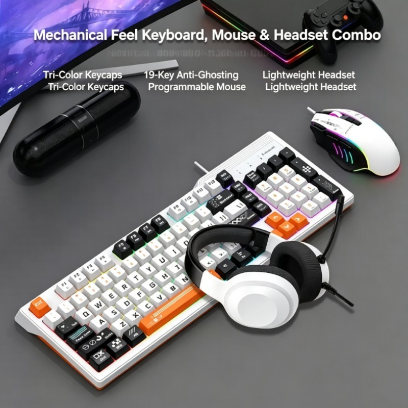 K8pro 3 In 1 Gaming Combo Wire - огляд і ціна Gaming Keyboard Mouse And Headset Combo