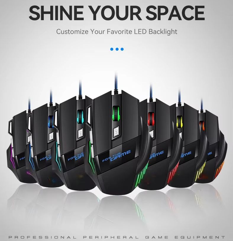 RGB Backlit Wired Gaming Mouse - огляд і ціна Gaming Keyboard Mouse And Headset Combo